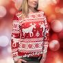 Christmas sweatshirt with reindeer Image 4
