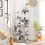 FREE EXPRESS SHIPPING Cat Tree, Cat Condo with Hammock, Perch, Cat Tower, Light Grey Image 4