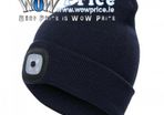 28453 Dark Blue Beanie Hat with LED Light