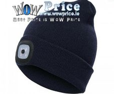 28453 Dark Blue Beanie Hat with LED Light