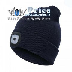 28453 Dark Blue Beanie Hat with LED Light