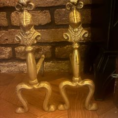 Brass Fire dogs - price drop!