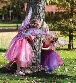 Butterfly Halloween Great Pretenders - Rainbow - Fuchsia w. Glitter