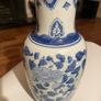 Vintage Chinese 'Ming Style' Blue and White Porcelain Baluster Vase Image 5