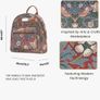 Signare Tapestry Casual Backpack with William Morris Design (Strawberry Thief Red) Image 8