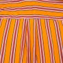 Maje Orange Pink Striped Snap Button Long Sleeve Blouse Shirt 8UK/36EU Image 8