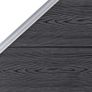 WPC Fence Set 1 Square + 1 Slanted 273x186 cm Grey Image 5