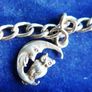 Vintage Sterling Silver 925 Charm Bracelet length 8" - 9,3g Image 3