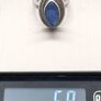 925 Vintage Sterling Silver Marquise Kyanite Ring Image 9