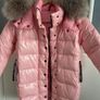 Girls Pink Puffer Jacket Image 2