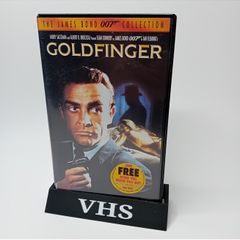 007 Gold Finger James Bond Vhs Tape - Rare Retro Movie