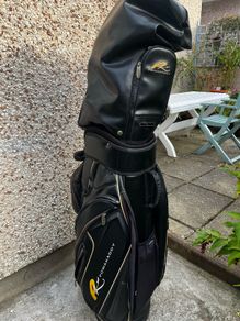 Powakaddy Golf Bag & Assortment of golf clubs
