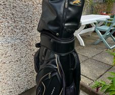 Powakaddy Golf Bag & Assortment of golf clubs