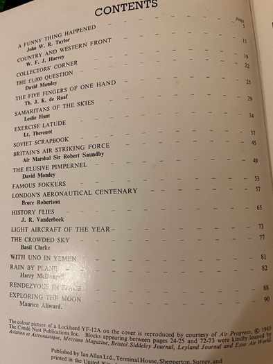 Vintage Aircraft Annual 1967