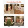 Stanchion Post, 8 Pcs Crowd Control Barrier Set with 6 Red Velvet Ropes, 5 ft Stainless Steel Gold Stanchion Post Queue with Sand Injection Hollow Base for Theater, Party, Wedding, Exhibition Image 6