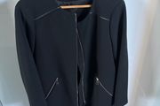 Zara black zip coat