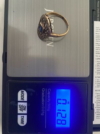 Ring Gold Sapphire Diamond Ring