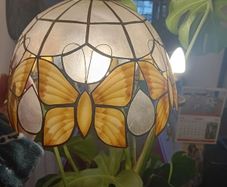 Vintage Capiz Shell hanging ceiling pendant shade