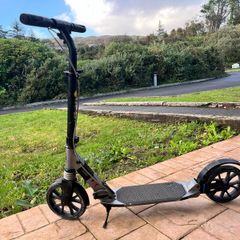 OXELO Scooter with Kickstand MID 9 - Black