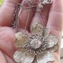 Vintage necklace with a flower pendant by Pilgrim. Image 2