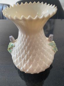 Beautiful Beleek china thistle vase