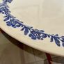 Vernacular Blue and White Spongeware  Floral Platter Unmarked 30 cm Image 10