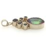 Vintage 925 Sterling Silver & Mystic Topaz Pendant Image 6
