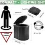 Portable Toilet, Outdoor Camping Toilet Fishing Toilet Campervan Toilet Collapsible Toilet Bucket Portable Loo Camping Loo Camping WC Image 8