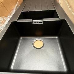 Kitchen Sink 1 and a half bowl Composite Quartz Grey