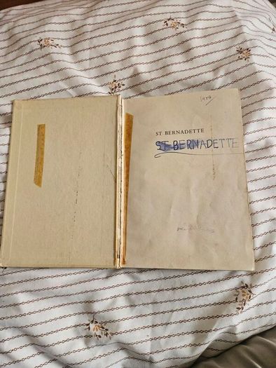 St Bernadette. A Pictorial Biography By Leonard Von Matt And Francis Trouchu. First Edition 1957. Large Volume Hardback In Fair Condition.  See Photos For Same.