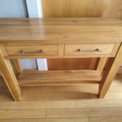 solid oak hall table