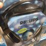 Old School Philips Stereo Corded Headphones Image 3