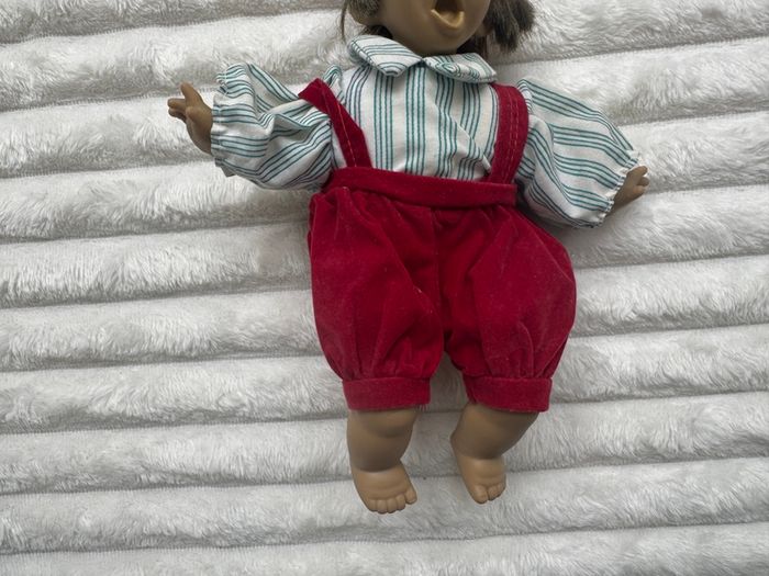 1990s Vintage Expressive Face Boy Doll By Padgett Brothers approx. 25 cm. shocked face Used Please look at the pictures