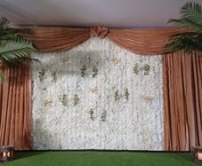 white flower wall