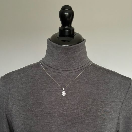 Sterling Silver Pear Shaped Pendant