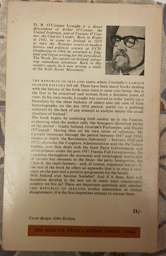 The Republic Of Ireland By D. R. O'Connor Lysaght