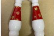 2 Fine China Candlesticks