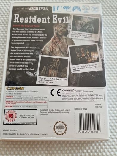 Resident Evil Archives Nintendo Wii Games Original