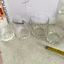 Multi-Purpose Crystal Beverage Tumbler Drinking Glass Set of 4 each 2 matching not stamped.. Image 10