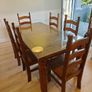 Mexican Solid Pine Dining Set - Table with 6 chairs Image 3