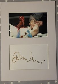 Signed John Hurt ALIEN chest burst A4 mount