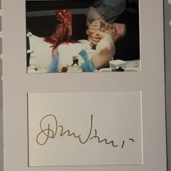 Signed John Hurt ALIEN chest burst A4 mount