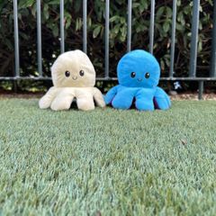 Duo colour octopus plushies