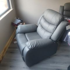 Leather armchair Recliner