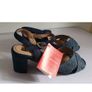 PieSanto Navy Blue Leather Suede Sandals EU35 UK2 Block Heel BNIB Spain  CAN POST Image 8