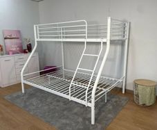 White Double Metal Bunk Bed FREE DELIVERY