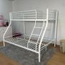 White Double Stylish Bunk Bed FREE DELIVERY Image 2
