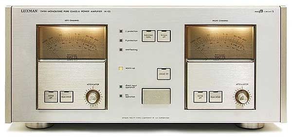 Mega Rare Legendary Beast LUXMAN M05 DUAL MONO CLASS-A 400W  @8 OHMS Bridged over 40KG Champagne edition Serviced Recently