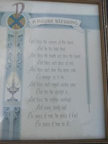 Vintage House Blessing Picture
