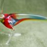 Vintage Murano Rooster Figurine, Miniature Blown Glass Sculptures, Glass Art. Image 3